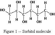 Sorbitol molecular structure
