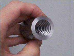 nozzle step drilled