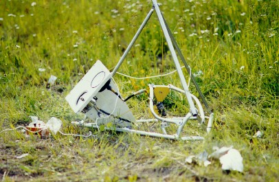 Damaged test stand