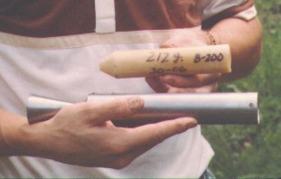 Photo of B-200 Motor & propellant grain